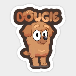 Dougie is a cavapoo Sticker